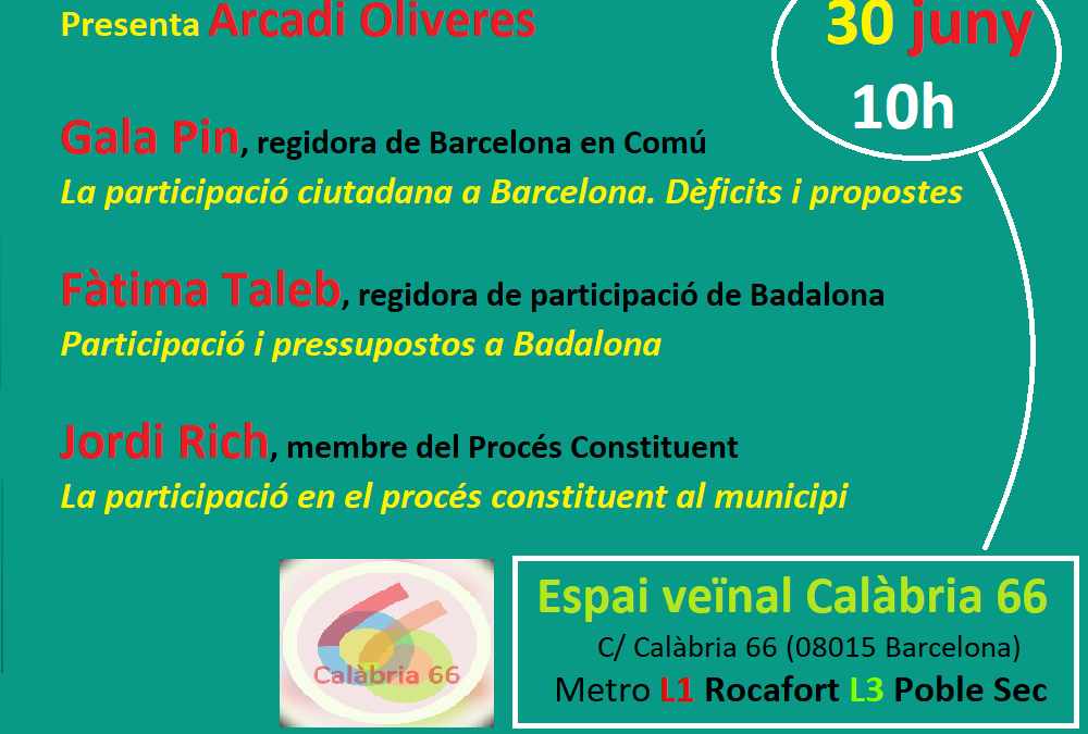 La participació ciutadana en l’àmbit municipal La participació ciutadana en l’àmbit municipal