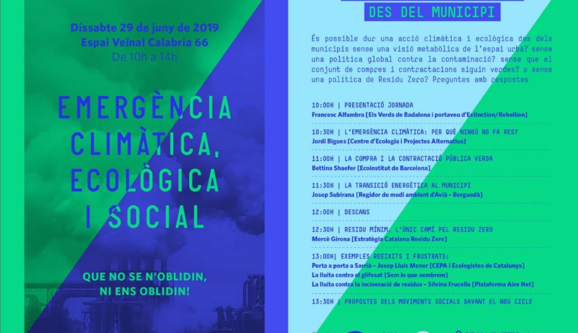 Vídeos de la Jornada EMERGÈNCIA Climàtica, ecològica i social